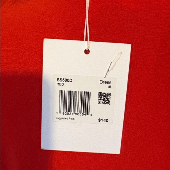 Endless Rose Vibrant  Pintuck Three-Quarter Sleeve Midi Dress  M - Picture 14 of 16